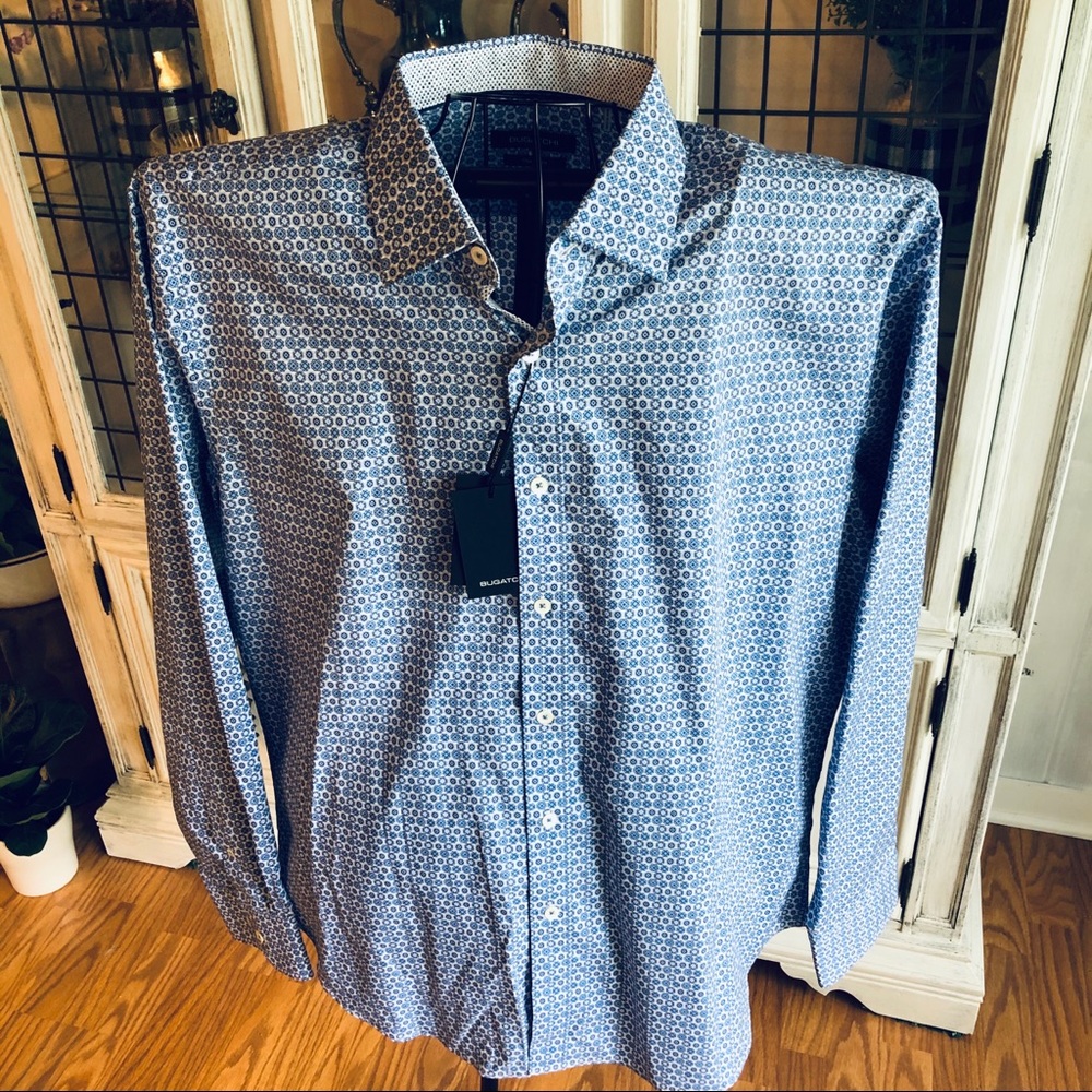 New Bugatchi long sleeve dress shirt